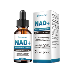 NAD Plus Booster 500mg 60ml Liquid Drops - Cellular Energy, Metabolism Support